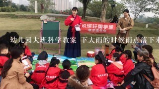 幼儿园大班科学教案 下大雨的时候雨点落下来的情景是怎样的呢