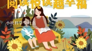 小班科学学什么