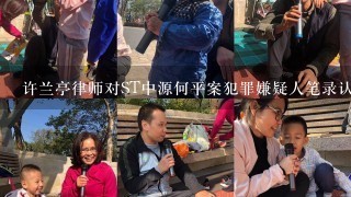 许兰亭律师对st中源何平案犯罪嫌疑人笔录认罪部分文字雷同问题的说明是？