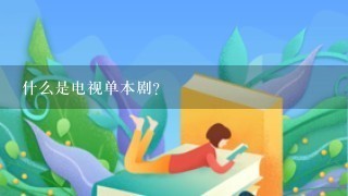 什么是电视单本剧？